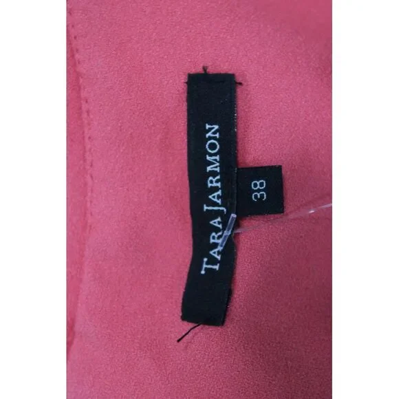 Tara Jarmon Women Red A-Line Fit Flare Midi Dress Sleeveless Size 4 - Picture 7 of 7